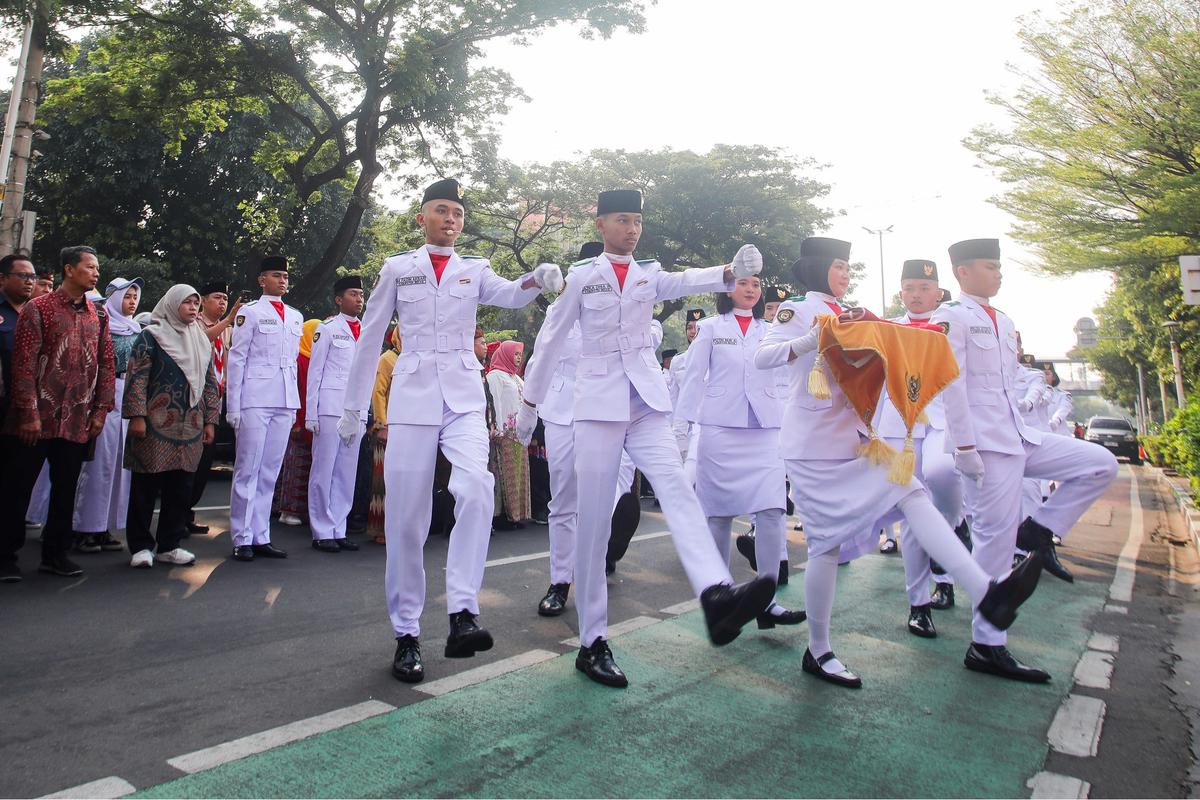 Upacara Sumpah Pemuda di Museum Sumpah Pemuda