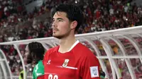 Pemain Timnas Indonesia, Elkan Baggott saat laga semifinal FIFA Series 2026 melawan St Kitts and Nevis di Stadion Utama Gelora Bung Karno (SUGBK), Senayan, Jakarta, Jumat (27/03/2026). (Bola.com/M Iqbal Ichsan)