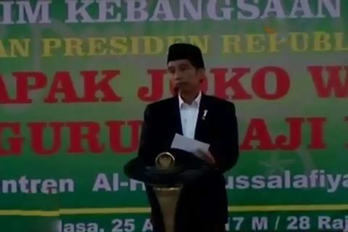Jokowi Hadiri Isra Miraj di Purwakarta