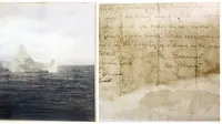 Foto gunung es yang tenggelamkan kapal Titanic akan dilelang (Henry Aldridge and Son/BNPS)