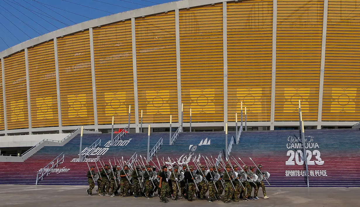 Pesta Olahraga Asia Tenggara 2023 tersebut akan diselenggarakan pada 5-17 Mei di Kamboja. (Tang Chhin Sothy/AFP)