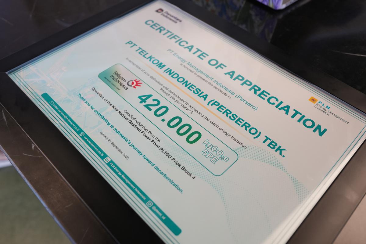 Menuju Net Zero Emission 2060, Telkom Pacu Dekarbonisasi dan Pemanfaatan Energi Bersih