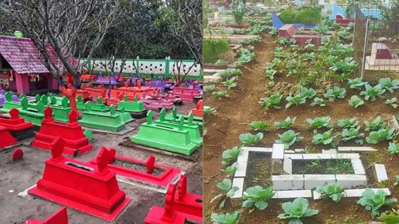 6 Potret Kuburan yang Jauh dari Suasana Seram, Ada yang Warna-warni
