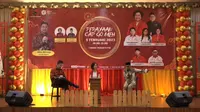 Novi Basuki di acara Perayaan Cap Go Meh yang digelar DPC Tanura Merah Putih (TMP) Jakarta Utara, Minggu 5 Februari 2023.