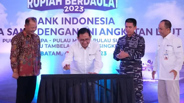 Bank Indonesia Kantor Perwakilan wilayah  Kepulauan Riau kembali  melepas Tim Ekspedisi Rupiah Berdaulat ke pulau terluar. (Dok BI)