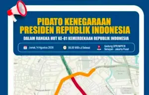 Pidato Kenegaraan Prabowo, Arus Lalu Lintas di Senayan Dialihkan