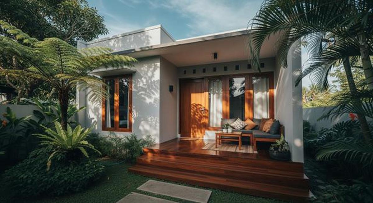 7 Model Rumah Mungil dengan Teras Depan Cantik 2025, Buat Hunian Makin Estetik