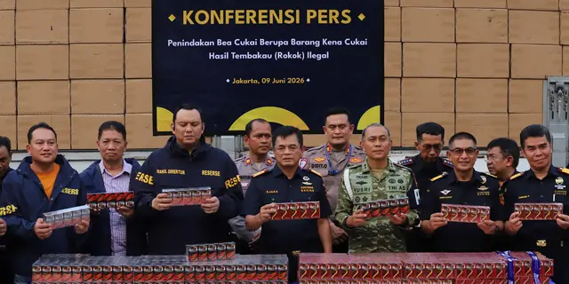 Bea Cukai Sita 8,9 Juta Batang Rokok Ilegal