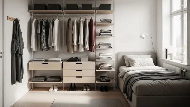 Lemari Baju Terbuka (Open Wardrobe)