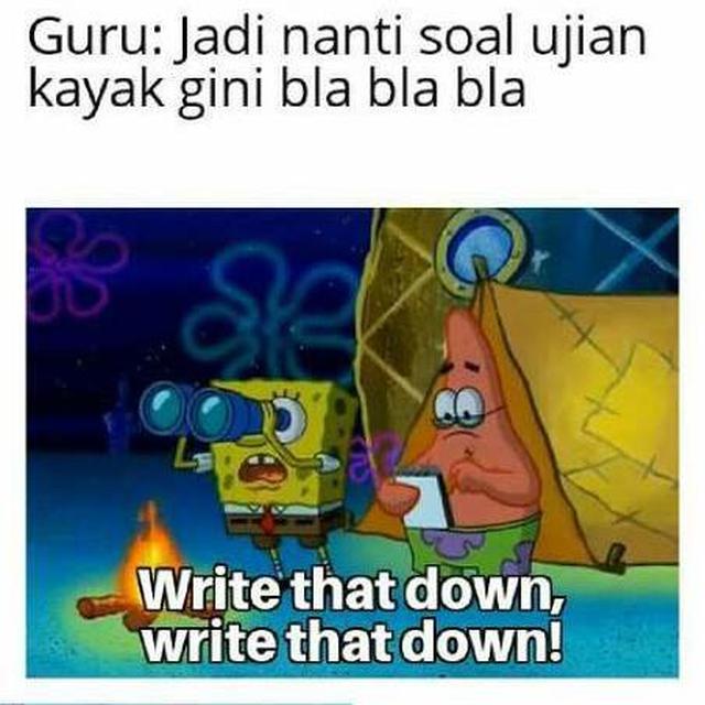 6 Meme Soal Ujian Lebih Sulit dari Tugas Harian Ini Kocak, Relate dengan Siswa