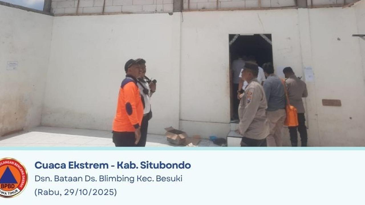 Tragis, Sedang Istirahat Santriwati Tewas Tertimpa Atap Asrama Ponpes Ambruk di Situbondo Cuaca Hujan Disertai Angin