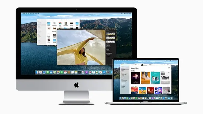 Tampilan macOS Big Sur yang baru saja diperkenalkan. (Doc. Apple)