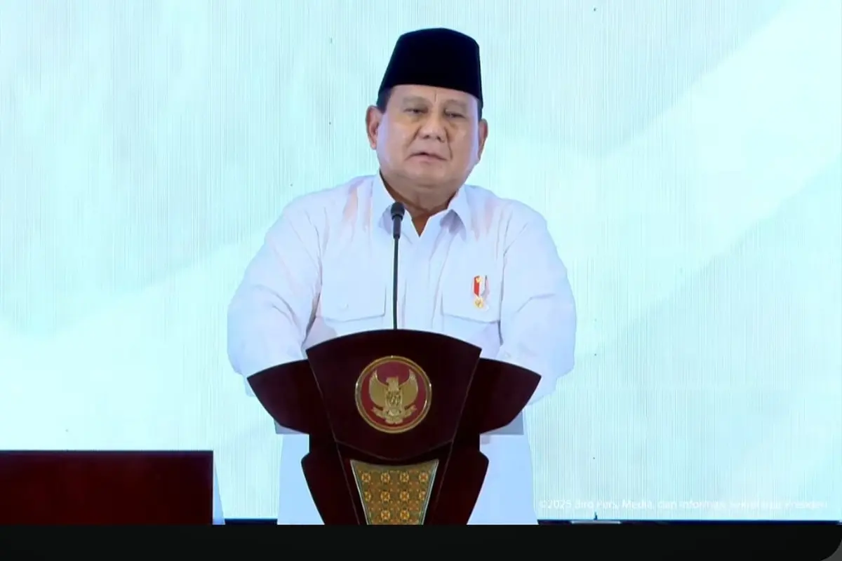 Presiden Prabowo Subianto. (Foto: tangkapan layar/Arief RH)