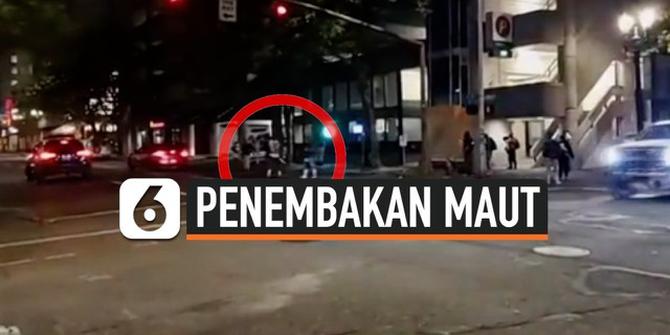VIDEO: Penembakan Maut di Tengah Jalan Terekam Kamera