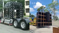 Truk full membawa speaker sound system. (Source: sopmall.top; Instagram/@brewogaudio)