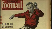 Ilustrasi acara Ballon d'Or yang diselenggarakan France Football pada 1957 saat Alfredo Di Stefano mendapat penghargaan tersebut. (Marca). 