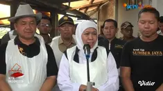 Menjelang Idul Adha 1444 H, Gubernur Jawa Timur, Khofifah Indar Parawansa Selasa siang sidak ke peternakan hewan sapi di Kabupaten Lamongan, untuk memastikan hewan yang dijadikan kurban dalam kondisi sehat.