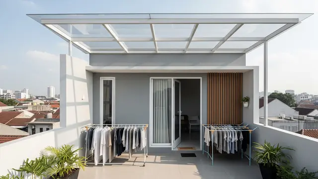 15 Model Penutup Jemuran Belakang Rumah yang Tetap Dapat Sinar Matahari
