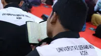 Pemuda Banda Aceh padati Universitas Serambi Makkah untuk mengaji kitab suci. (Istimewa)