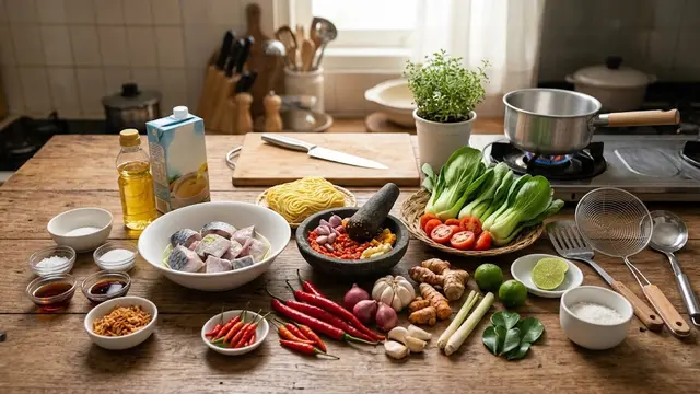 Resep Mie Ikan Pedas/AI Generated