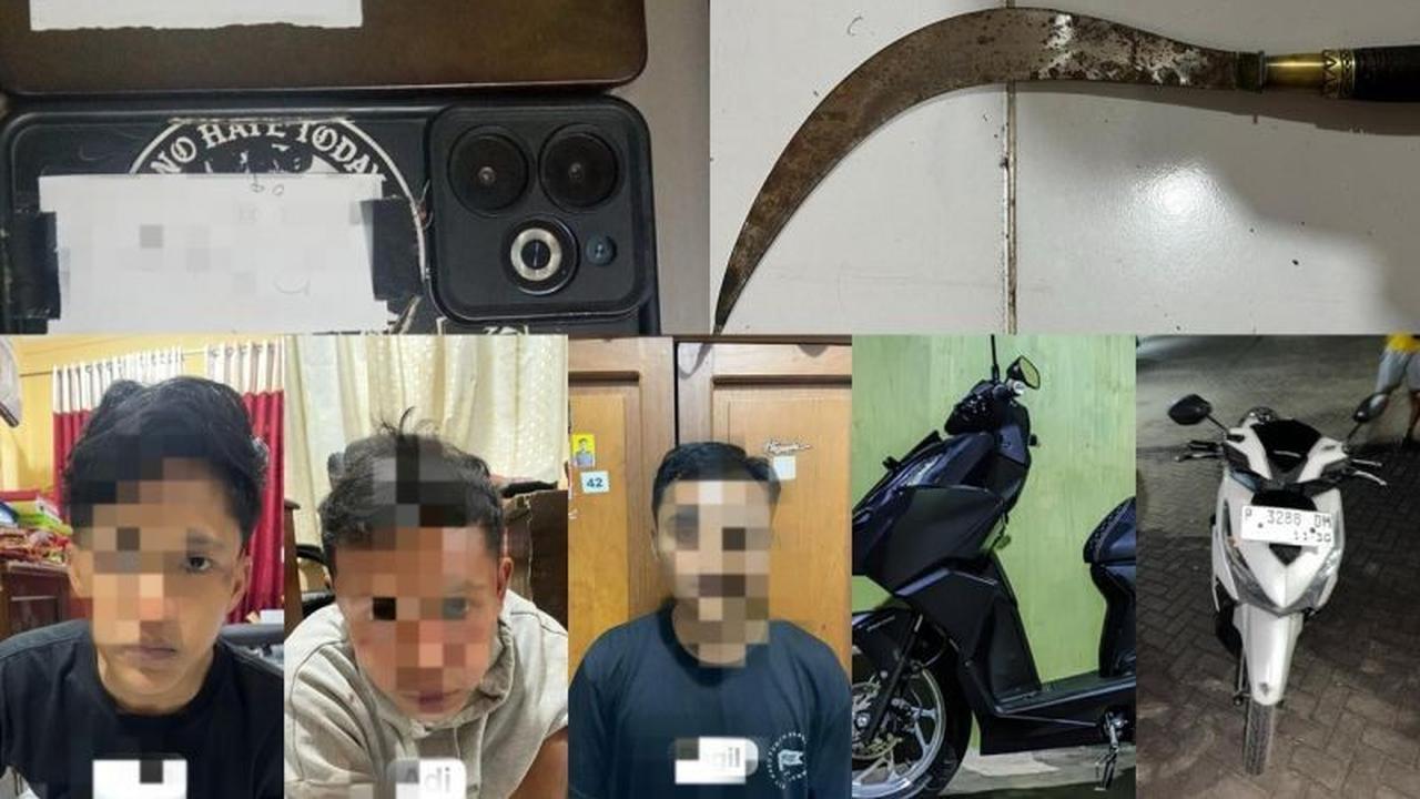 Polres Situbondo Ringkus Tiga Pelaku Begal Motor Sadis yang Resahkan Warga