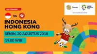 Jadwal sepak bola putra Asian Games 2018, Indonesia vs Hong Kong. (Bola.com/Dody Iryawan)