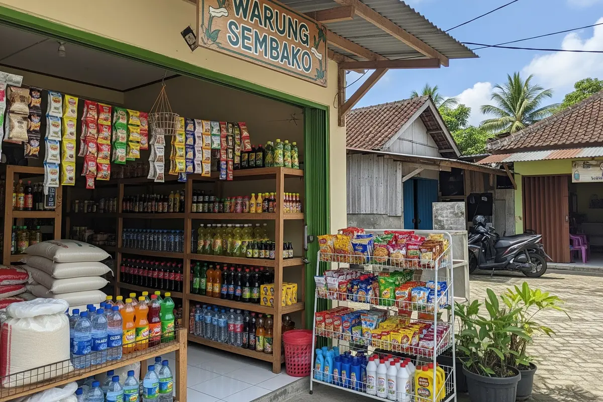 Desain Warung Sembako Tanpa Etalase