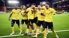 AS Roma harus menelan kekalahan di markas IF Elfsborg, Jumat (4/10/2024) dini hari WIB. Dalam laga matchday 2 League Phase Liga Europa 2024/2025 ini, Roma menyerah dengan skor 0-1. (Bjorn Larsson Rosvall/TT News Agency via AP)