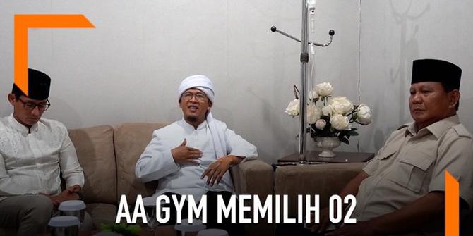 VIDEO: Aa Gym, 'Bismillah Saya Memilih 02...'