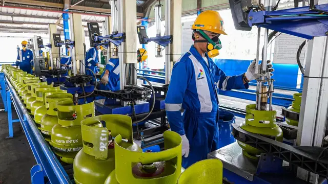 Stasiun Pengisian Bulk Elpiji (SPBE) di Padalarang, Bandung Barat. Dok Pertamina