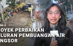 Proyek Perbaikan Saluran Pembuangan Air Longsor