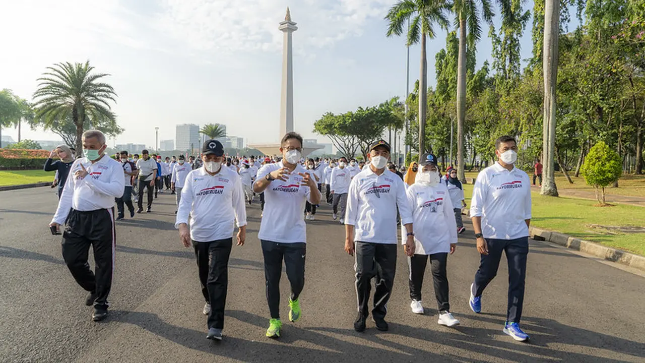 Sejumlah Menteri Membudayakan Gerakan Masyarakat Hidup Sehat (Germas)