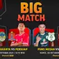 Link Live Streaming Big Match Liga 2 Pekan Ini di Vidio, PSIM Yogyakarta vs Persijap dan PSMS vs Sriwijaya FC. (Sumber : dok. vidio.com)