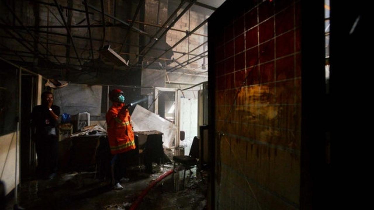 Kondisi hangus basement Dirjen Pajak usai dilalap si jago merah