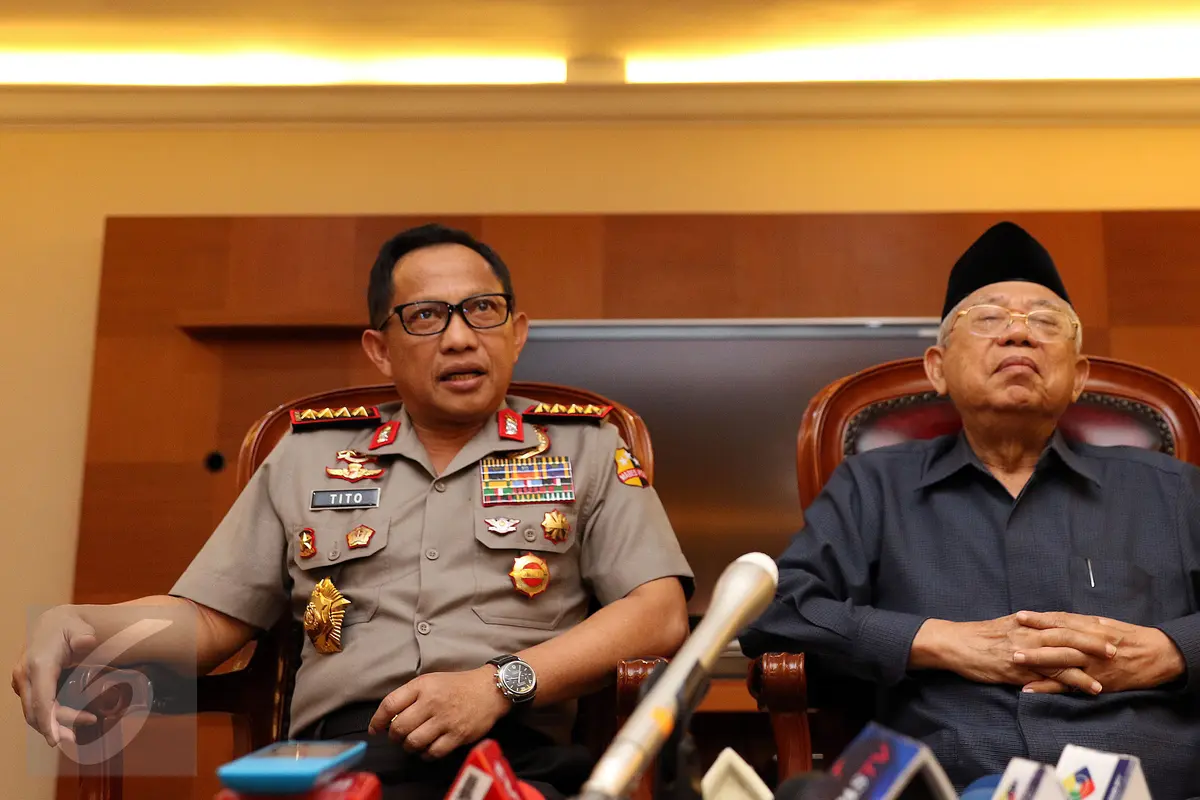 Polemik Fatwa, Kapolri dan Ketua MUI Beri Keterangan Bersama
