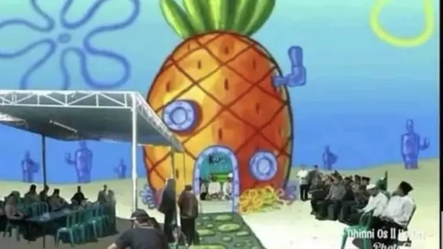 6 Editan Foto Jika Spongebob Squarepants Meninggal di Indonesia Ini Kocak