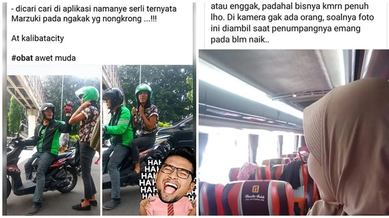 Status Netizen Saat Naik Kendaraan Umum Ini Bikin Senyum Senyum