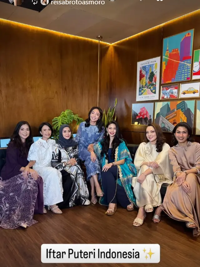 6 Potret Bukber Puteri Indonesia Lintas Generasi, Indira Soediro hingga Harashta Zahra Hadir