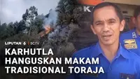 Api Karhutla Hanguskan Kuburan Batu Bersejarah di Toraja