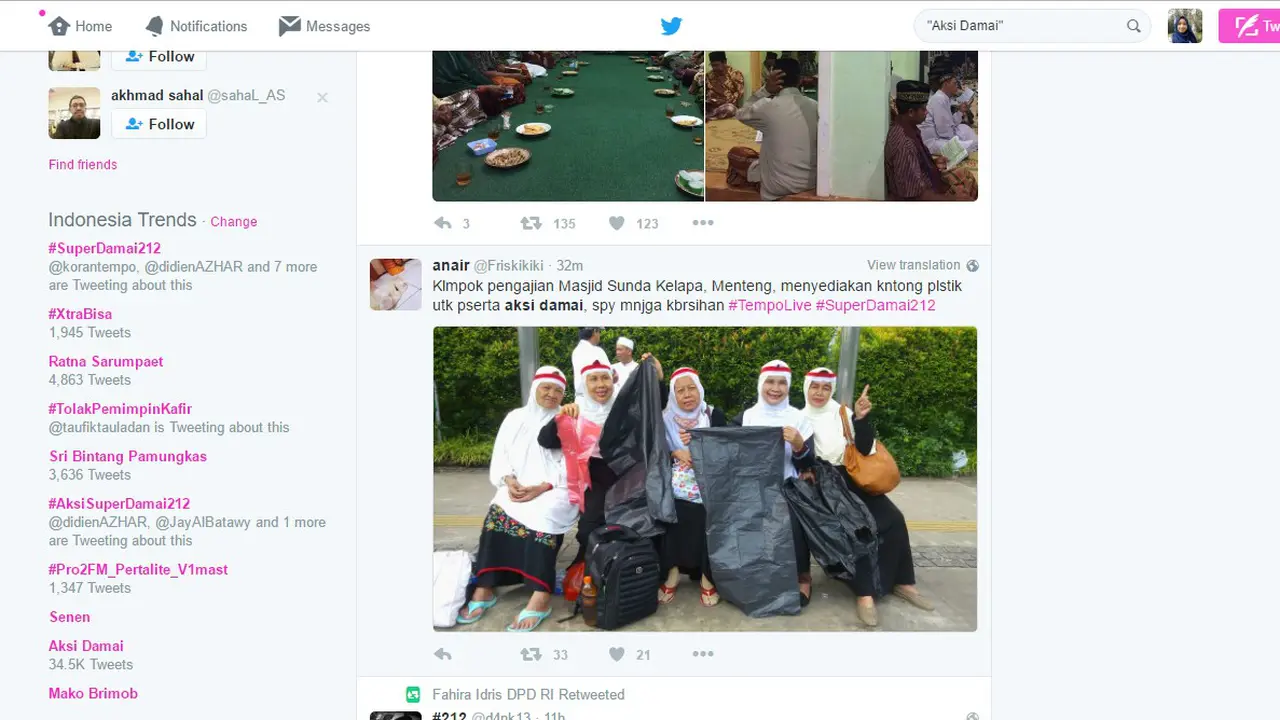 Aksi damai 2 Desember