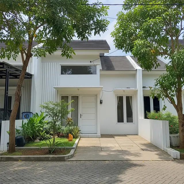 9 Model Rumah Sederhana Warna Putih di Lahan Terbatas