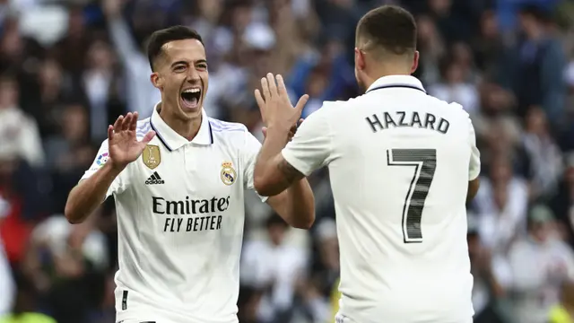 Foto: King Benzema Cetak Hattrick, Madrid Libas Real Valladolid Enam Gol