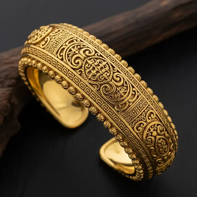 Model Gelang Emas Ukir yang Cocok Jadi Tabungan Emas
