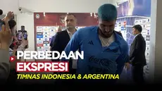 Berita Video, perbedaan ekspresi Timnas Indonesia dan Argentina selepas FIFA Matchday pada Senin (19/6/2023)