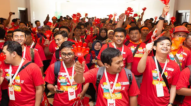 Gelaran Mi Pop 2018 yang diadakan di Yogyakarta. Foto: Xiaomi