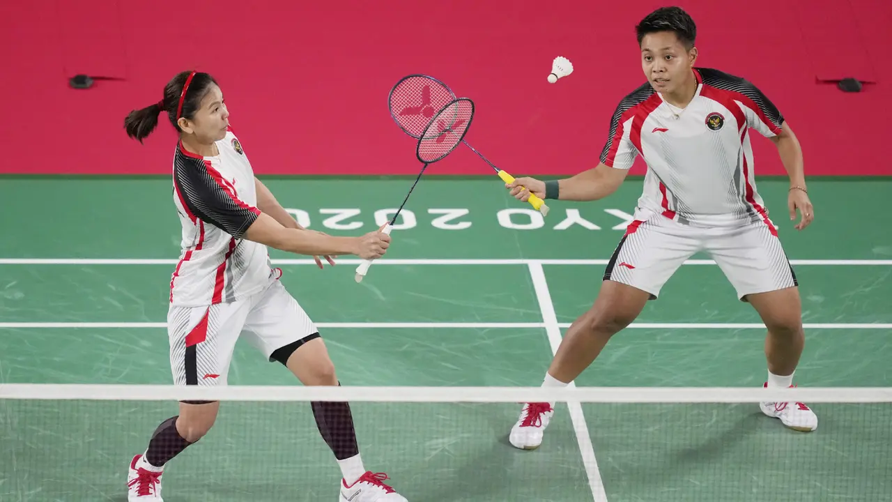 Foto: Bungkam Wakil Inggris, Greysia / Apriyani Malaju Mulus ke Perempat Final Olimpiade Tokyo 2020