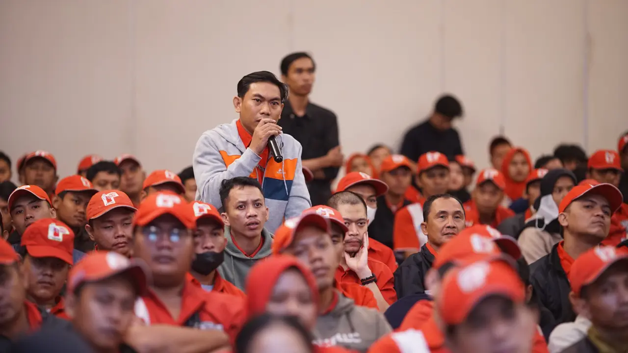Ratusan SPBU mengikuti Kegiatan  Upskilling Operator SPBU Wilayah Sales Area Retail Jabode, jelang momen Natal dan Tahun Baru. Dok Pertamina
