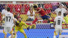 Mikel Merino mencetak gol penentu kemenangan Timnas Spanyol atas Timnas Jerman pada perempat final Euro 2024. (AP Photo/Ariel Schalit)