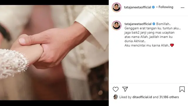 Tata Janeeta (Foto: Instagram/@tatajaneetaofficial)