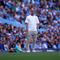 Pelatih Manchester City Pep Guardiola memantau dari pinggir lapangan pada laga Premier League/Liga Inggris antara Man City vs Aston Villa di Manchester, Minggu, 24 Mei 2026. (AP Photo/Alastair Grant)